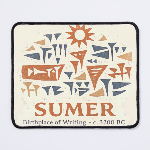 Item preview, Sumerian Cuneiform Ancient Writing Art designed and sold by Retr0Tshirts.