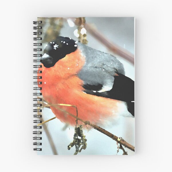 Item preview, Beautiful Small Bird in Winter scenery  designed and sold by GoodVibesOcean.