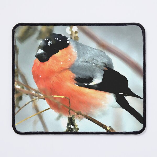 Item preview, Beautiful Small Bird in Winter scenery  designed and sold by GoodVibesOcean.