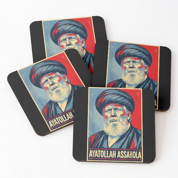 Item preview, Ayatollah Assahola Vintage Political Satire Poster Style Graphic Art designed and sold by Daisy Grimes.