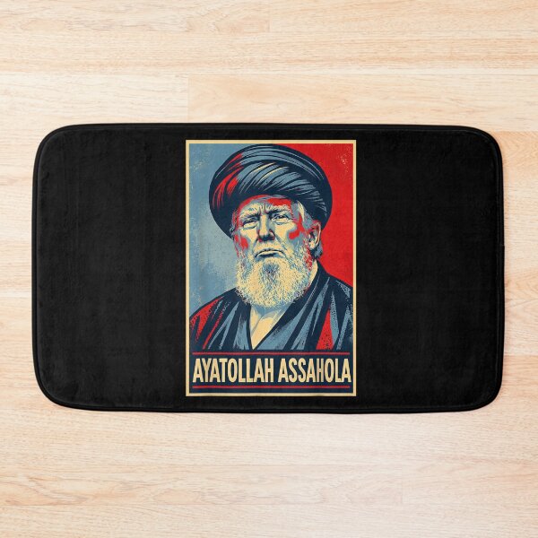 Item preview, Ayatollah Assahola Vintage Political Satire Poster Style Graphic Art designed and sold by Daisy Grimes.