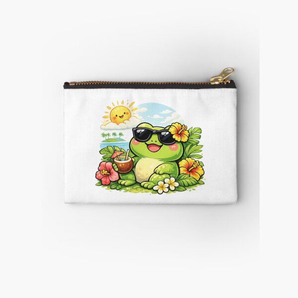 Item preview, Kawaii frog on tropical vacation designed and sold by FroggyOnly.