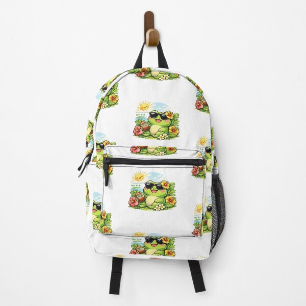 Item preview, Kawaii frog on tropical vacation designed and sold by FroggyOnly.