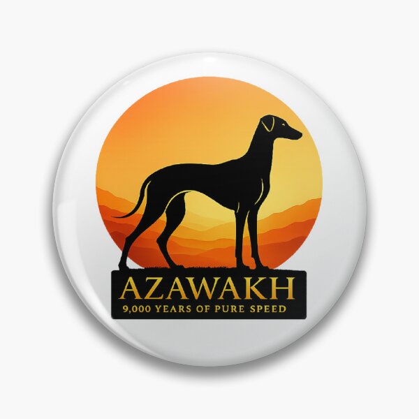 Item preview, Azawakh Dog Art Ancient Sighthound Breed Silhouette Desert Sunset Rare Dog Lover Design African Hound designed and sold by The Junto Shop.