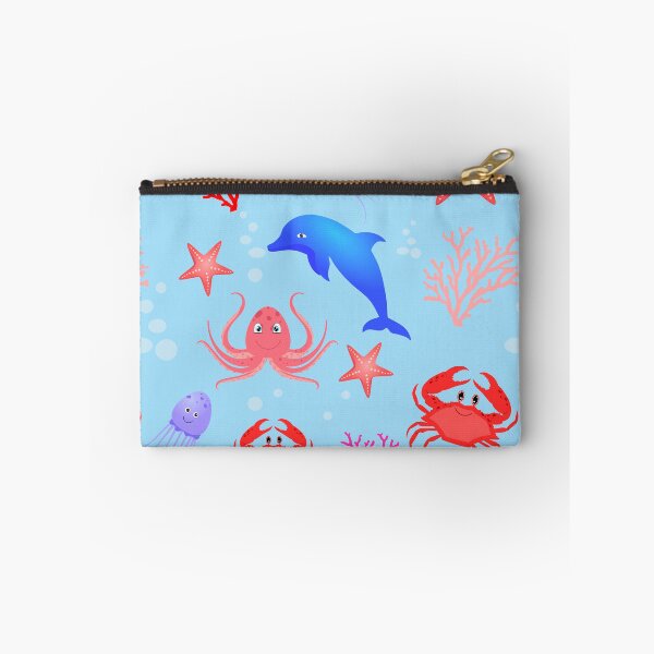 Item preview, Sea children's seamless pattern with sea creatures designed and sold by SVITANOK.
