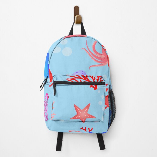Item preview, Sea children's seamless pattern with sea creatures designed and sold by SVITANOK.