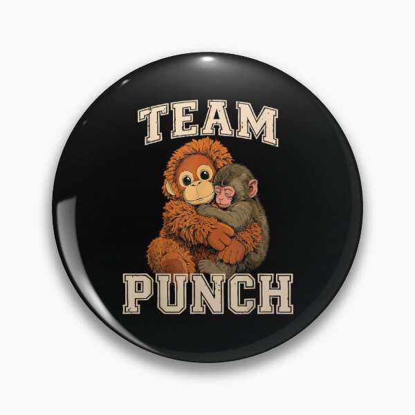 Item preview, Team Punch Cute Monkey Hug Funny Friendship Animal Graphic designed and sold by Daisy Grimes.