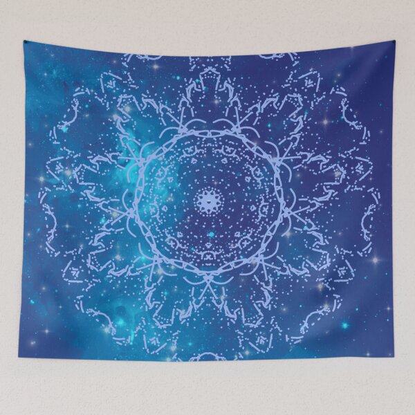 Item preview, Duotone floral mandala designed and sold by Nathalia  Lodi.