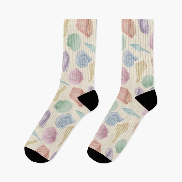 Item preview, Soft Watercolor Coastal Seashell Seamless Pattern designed and sold by Seamlessly Buffalo.