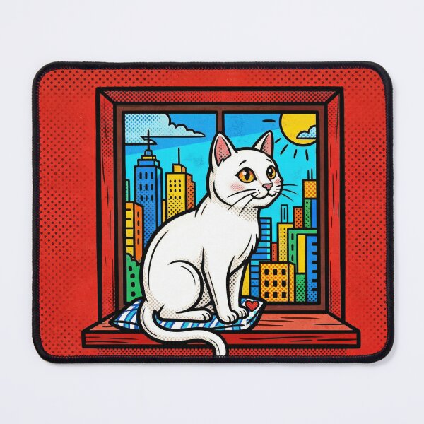 Item preview, Happy cat at the window designed and sold by Sigtrix.