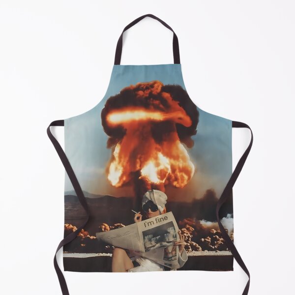 Item preview, I'm Fine Nuclear Mushroom Cloud Sarcastic Quote designed and sold by SurfGlitch.