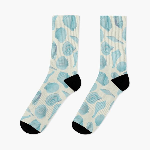 Item preview, Soft Watercolor Coastal Seashell Seamless Pattern designed and sold by Seamlessly Buffalo.