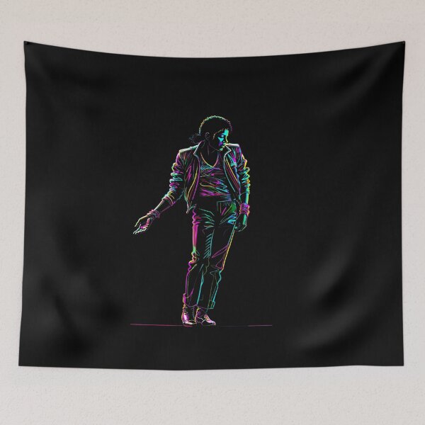 Artikelvorschau, MJ Dance King Neon Glow Splatter Art entworfen und verkauft von ExploreAura Studio.