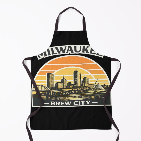 Item preview, Milwaukee Retro Skyline – Brew City Vintage Sunset Design designed and sold by Laughprints.