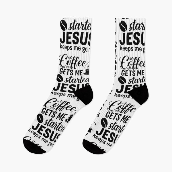 Item preview, Coffee gets started jesus keeps me going designed and sold by easttesgift.