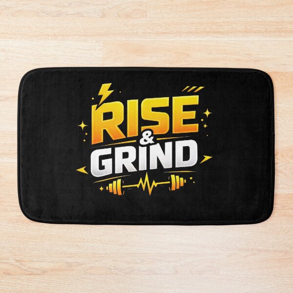 Item preview, Rise & Grind – Fitness Motivation Power designed and sold by ForeverPrintsOK.