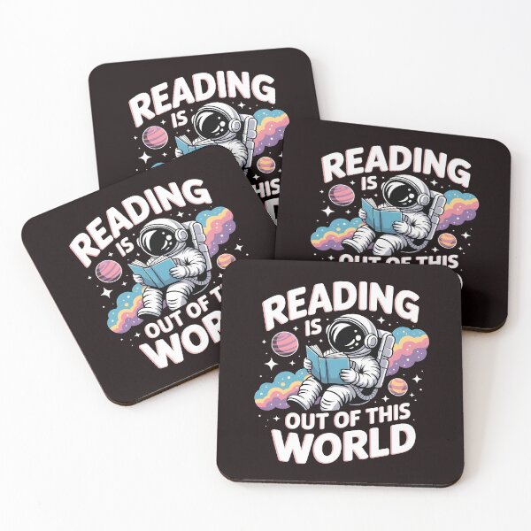 Item preview, Reading Is Out Of This World – Books Lover Space Adventure Design designed and sold by Redgiant87x.