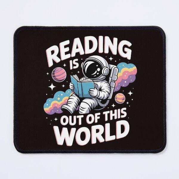 Item preview, Reading Is Out Of This World – Books Lover Space Adventure Design designed and sold by Redgiant87x.