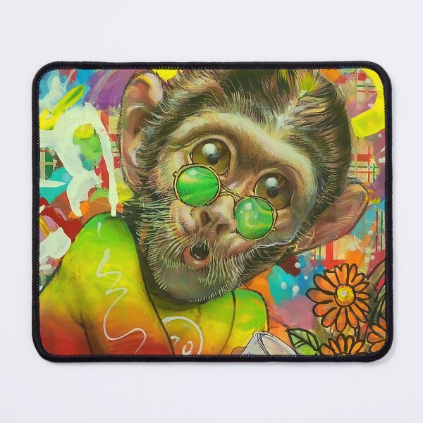Item preview, colorful monkey designed and sold by BlackSilver1980.