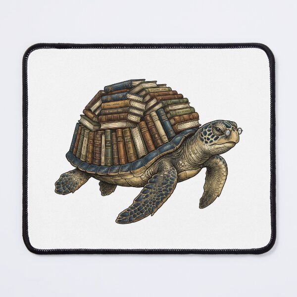 Item preview, Wise Sea Turtle with Ancient Book Shell designed and sold by Kvarny.