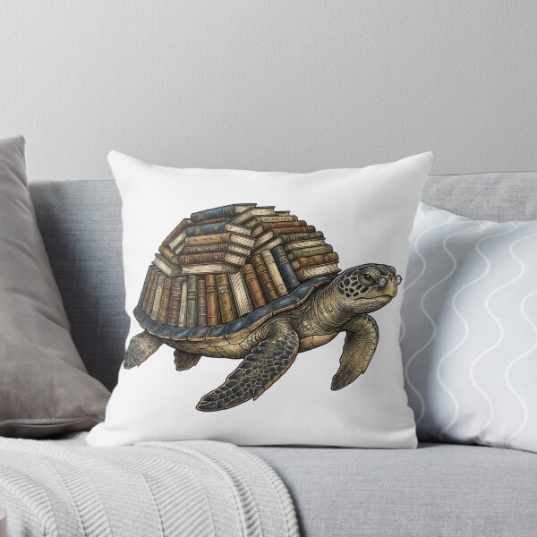 Item preview, Wise Sea Turtle with Ancient Book Shell designed and sold by Kvarny.