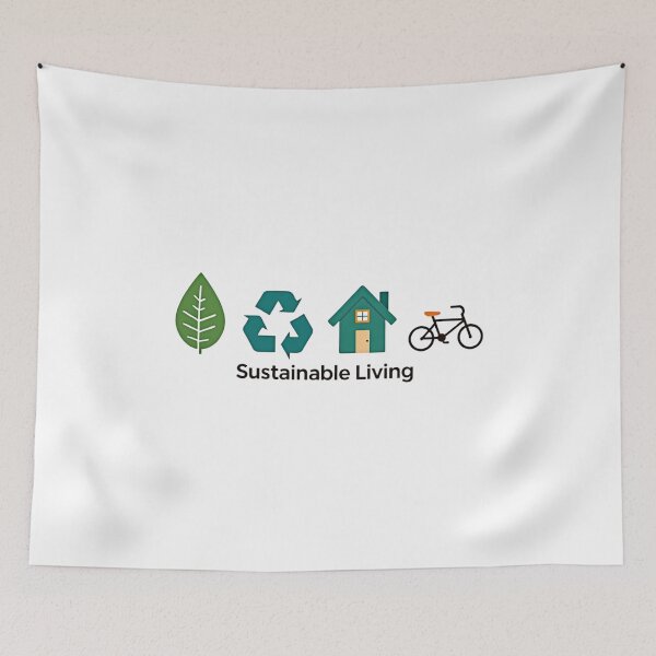 Item preview, Sustainable Living – Eco Friendly Lifestyle Illustration designed and sold by dkza.