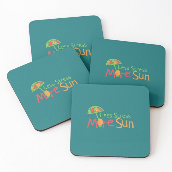 Item preview, Less Stress More Sun Summer Vacation Typography designed and sold by faridilham.