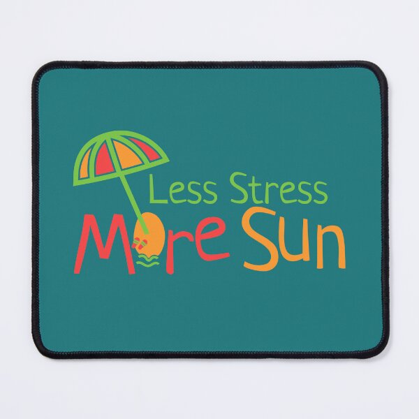 Item preview, Less Stress More Sun Summer Vacation Typography designed and sold by faridilham.