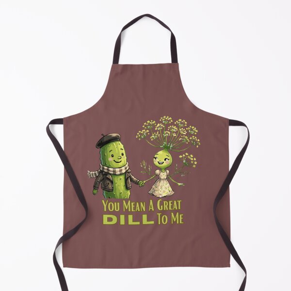 Item preview, You Mean A Great Dill To Me - Cute Gherkin & Dill Flower Couple designed and sold by MikesLab.