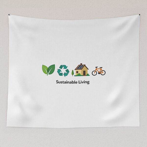 Item preview, Sustainable Living – Eco Friendly Lifestyle Illustration designed and sold by dkza.