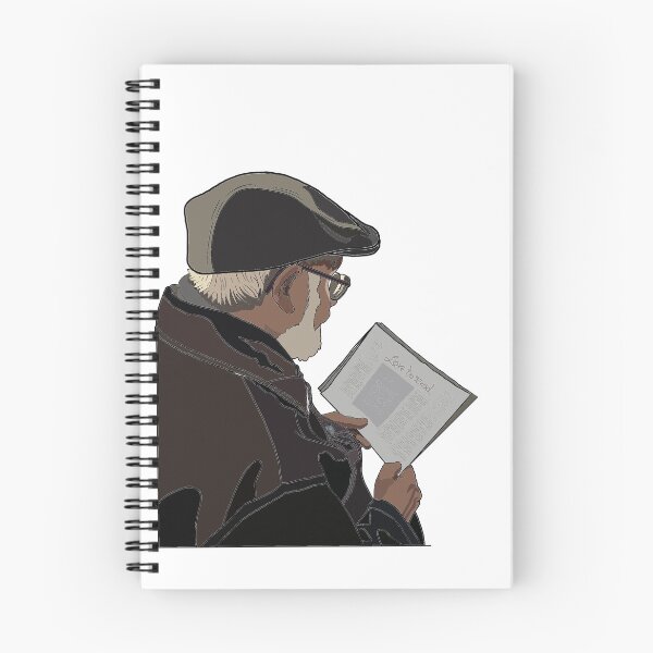 Item preview, Quiet Morning – Vintage Man Reading Newspaper Illustration designed and sold by NkDigitalStudio.