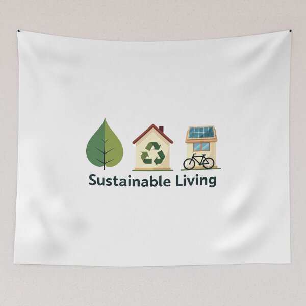 Item preview, Sustainable Living – Eco Friendly Lifestyle Illustration designed and sold by dkza.