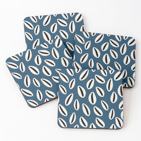 Item preview, Coastal Cowrie Shell Pattern – Ocean Blue Beach Aesthetic designed and sold by The High Hippo.