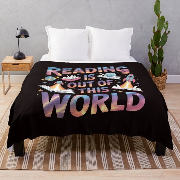 Item preview, Reading Is Out Of This World – Space Inspired Books Lover Design designed and sold by Redgiant87x.