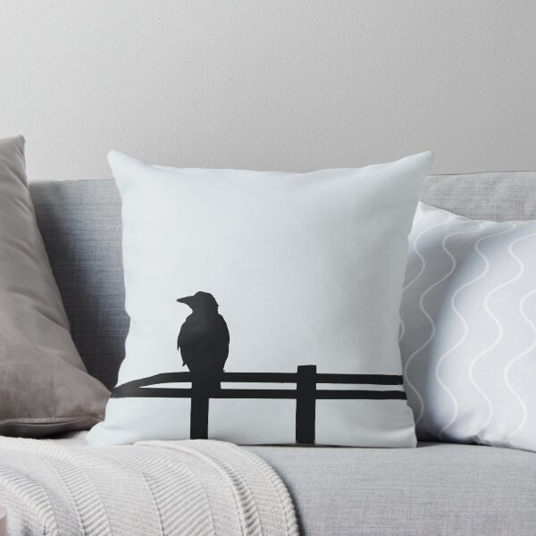 Item preview, Silhouette Bird Perched on Wooden Railing designed and sold by Arturo Daniel Garcia Palomo.