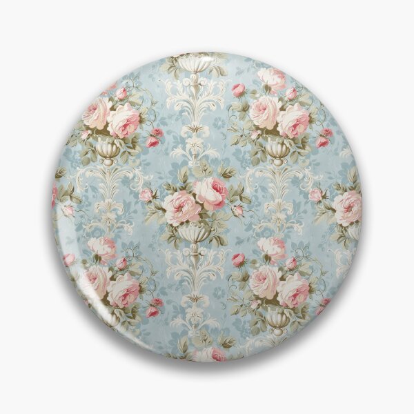 Item preview, Vintage Shabby Chic French Blue Floral Pattern designed and sold by LouieVanille.
