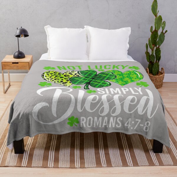 Item preview, Not Lucky Simply Blessed Christian Shamrocks St Patricks Day designed and sold by GreggRoss.