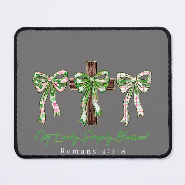 Item preview, Not Lucky Simply Blessed Coquette Bow Happy St.Patrick's Day designed and sold by KristineLi.