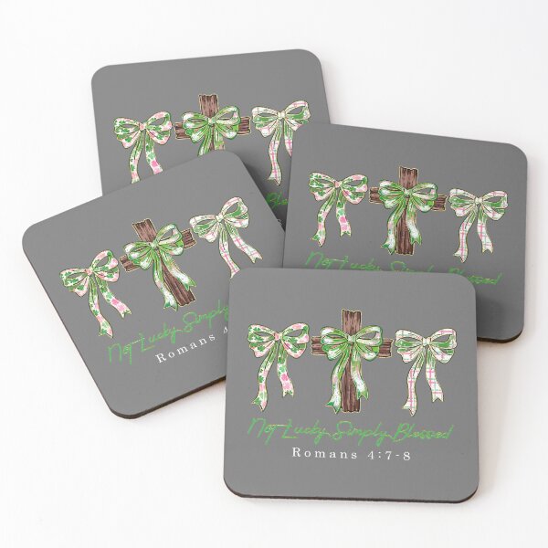 Item preview, Not Lucky Simply Blessed Coquette Bow Happy St.Patrick's Day designed and sold by KristineLi.