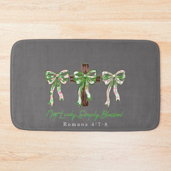 Item preview, Not Lucky Simply Blessed Coquette Bow Happy St.Patrick's Day designed and sold by KristineLi.