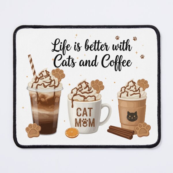 Item preview, Life is better with cats and coffee designed and sold by easttesgift.