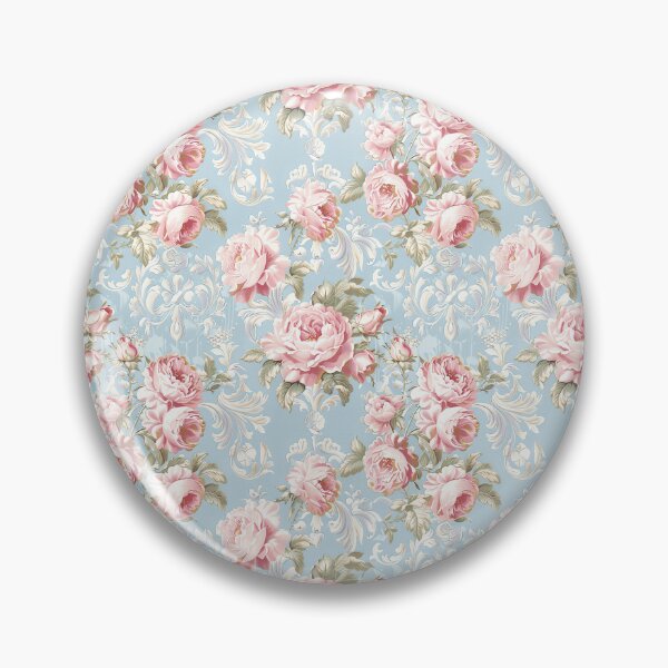 Item preview, Vintage Shabby Chic French Blue Floral Pattern designed and sold by LouieVanille.