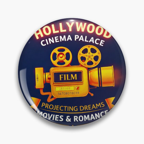 Item preview, Hollywood Cinema Palace Vintage Film Projector Logo designed and sold by Cine8.