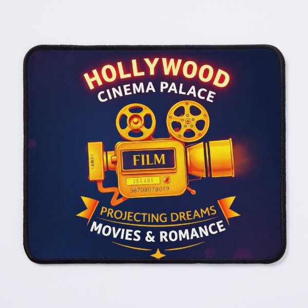 Item preview, Hollywood Cinema Palace Vintage Film Projector Logo designed and sold by Cine8.