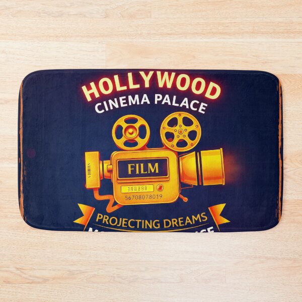 Item preview, Hollywood Cinema Palace Vintage Film Projector Logo designed and sold by Cine8.
