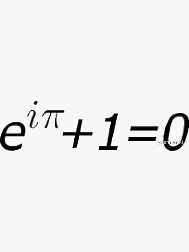 #Euler's #Identity, #Math, Mathematics, Science, formula, equation, #EulersIdentity by znamenski