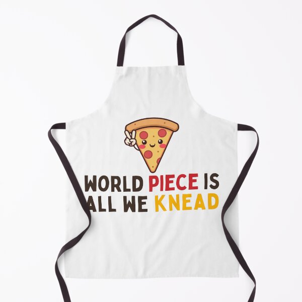 Item preview, World Piece Is All We Knead - Funny Pizza Pun designed and sold by PunTeestic.