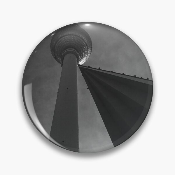 Item preview, Berlin TV Tower Minimalist Architecture – Fernsehturm Berlin Black and White designed and sold by Paddyism.