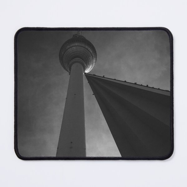 Item preview, Berlin TV Tower Minimalist Architecture – Fernsehturm Berlin Black and White designed and sold by Paddyism.