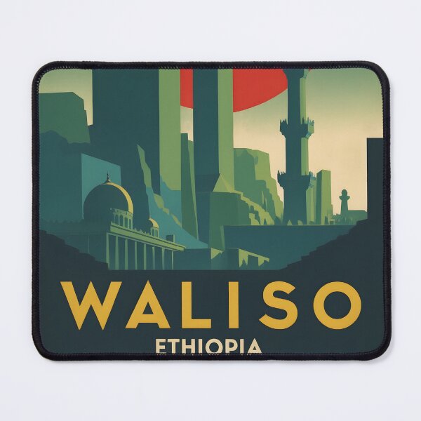 Item preview, Waliso Ethiopia Africa Retro Vintage Travel Souvenir designed and sold by TravelersGems.